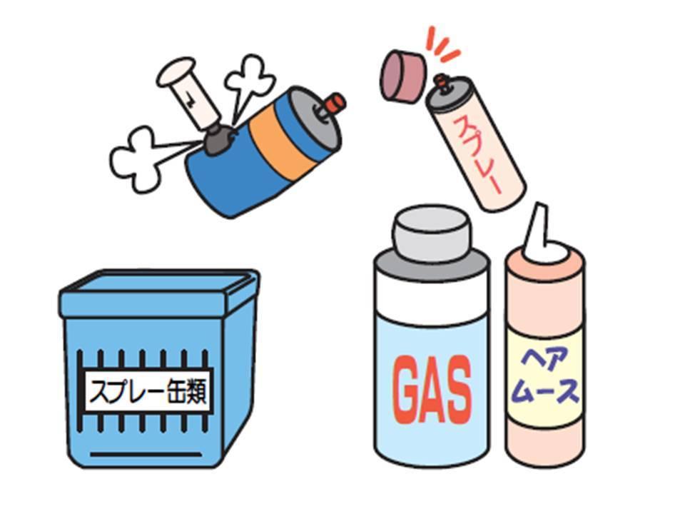 資源ごみの分別と出し方 スプレー缶類 米原市