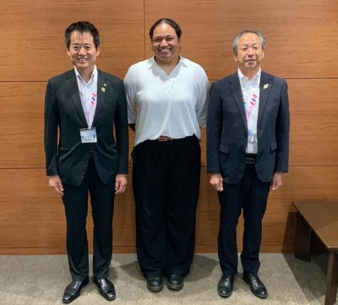 リアンナ・レオタ先生との写真