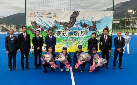 選手との記念撮影