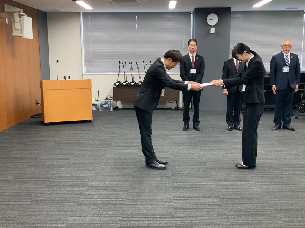 辞令交付式