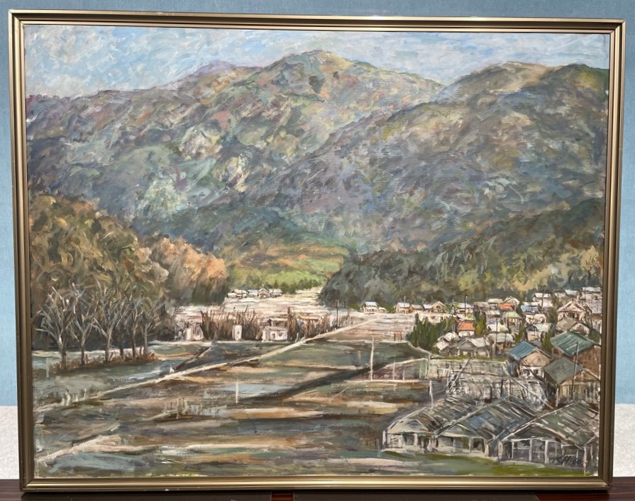 絵画部門、市議会議長賞「裏山」