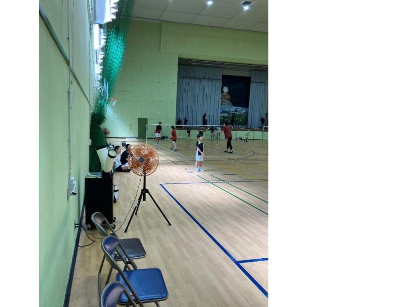 アイリスオーヤマ株式会社 寄贈スポットクーラー写真