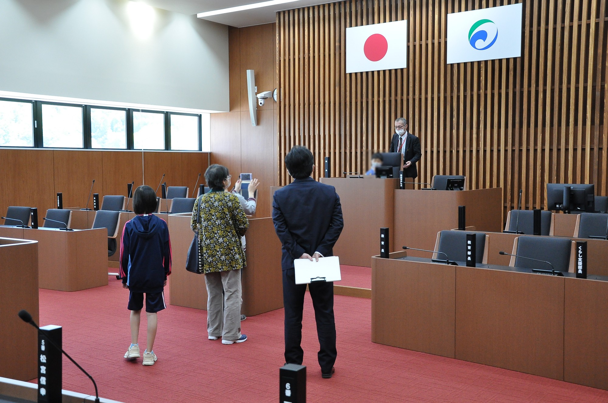 内覧会 議場の見学