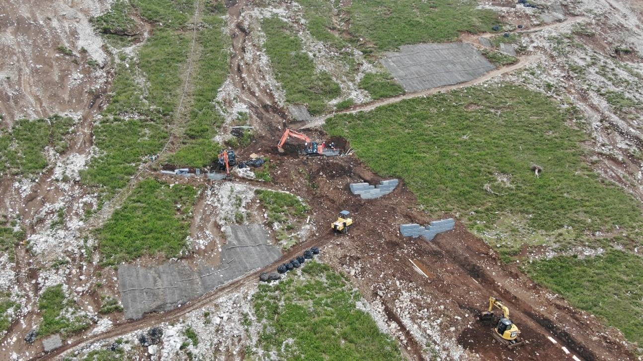 真上から見た重機の写真