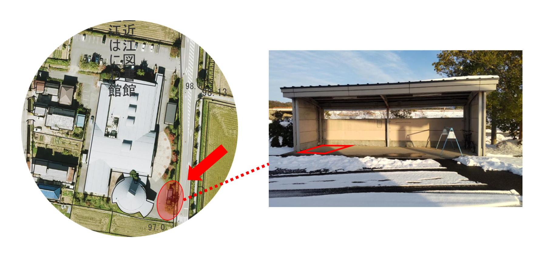 設置場所（近江図書館）