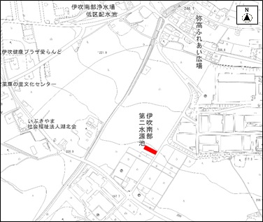 米原市大清水地先の位置図