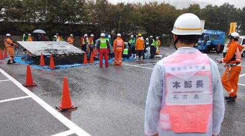 救助訓練の様子
