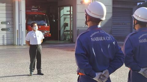 第57回滋賀県消防操法訓練大会の激励