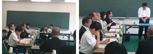 滋賀県市長会の臨時市長会議の様子の写真