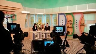 びわ湖放送番組収録の様子の写真