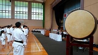 滋賀県民体育大会「少林寺拳法の部」の様子の写真