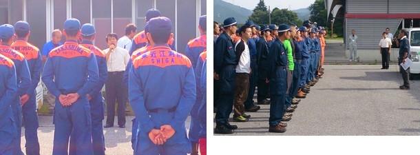 夏山山岳救助訓練の様子の写真