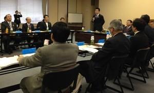 滋賀県臨時市長会議の様子の写真