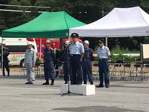 滋賀県消防協会米原市部夏季訓練