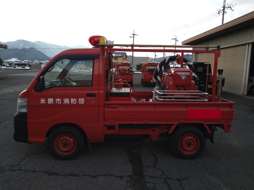 物品番号3消防ポンプ積載車3外観左側面の画像