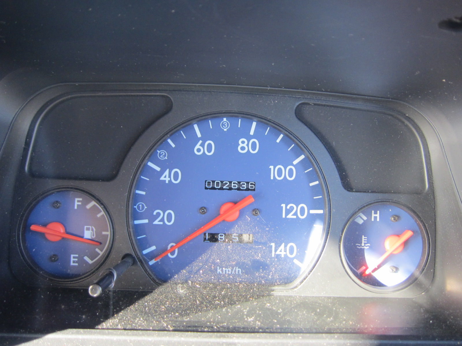 物品番号4消防ポンプ積載車4内ODOメーターを写した画像