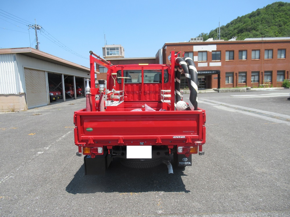 物品番号1消防ポンプ積載車1外観背面の画像