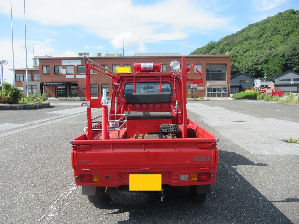 物品番号2消防ポンプ積載車2外観背面の画像